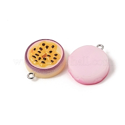 Fruit Theme Printed Opaque Resin Pendants&nbsp;RE-CBABD5A-02P