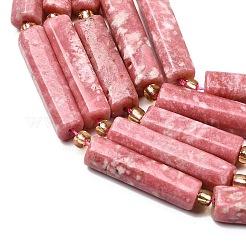 天然チューライトビーズ連売り  コラム  シードビーズで  14~30x6.5~7.5x6.5~7.5mm  穴：1mm  約13~15個/連  15.87''（40.3cm）〜16.06''（40.8cm）&nbsp;G-D353-A01