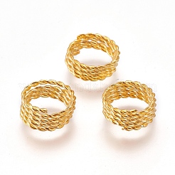 合金ヘアブレードスプリングリング  ゴールドカラー  13.5x5~6.5mm  内径：11mm&nbsp;OHAR-WH0013-01G