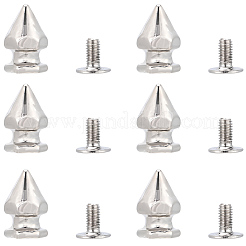 50Pcs Zinc Alloy Spikes Screwback Studs&nbsp;FIND-GF0008-53C