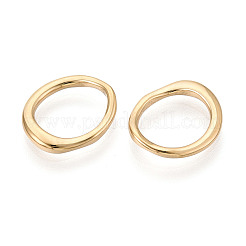304ステンレススチールチャーム  ナゲット  14KGP本金メッキ  14.5~15x13x2mm  穴：11mm&nbsp;STAS-T069-88G-02