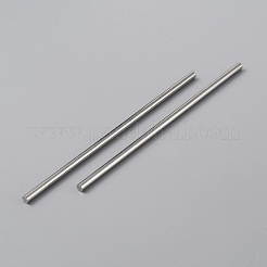 304ステンレス鋼棒  ソリッド  かぎ針編みブロッキングボード用  ステンレス鋼色  100x3mm&nbsp;STAS-WH0033-36A