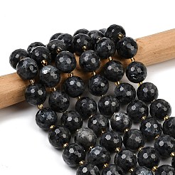 Natural Larvikite Beads Strands&nbsp;G-C249-A07-16mm