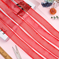 DIYクラフト用ポリエステルリボン  レッド  1-3/8インチ（36mm）  約20.00ヤード（18.29m）/ロール&nbsp;OCOR-WH20020-31D