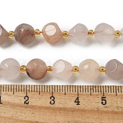 Natural Golden Silk Jade Beads Strands&nbsp;G-K387-A07-02
