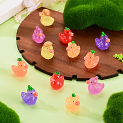 12Pcs 6 Style Fuuny Luminous Resin Vegetable Duck Diaplay Decoration&nbsp;RESI-TAD0001-03