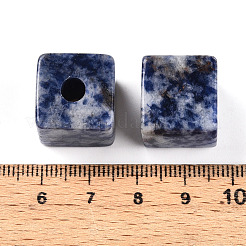 Natural Blue Spot Jasper European Beads&nbsp;G-N345-07A-05