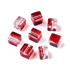 Baking Paint Transparent Glass Beads&nbsp;LS-DGLA-N005-01A-09