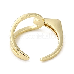 Brass Open Cuff Rings&nbsp;RJEW-Q778-52G