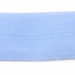 折り返し伸縮性のある縫製  ナイロンストレッチトリム弾性リボン  ヘアタイヘッドバンド用  コーンフラワーブルー  20mm&nbsp;OCOR-WH0030-A17