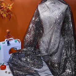 Spider Web Pattern Polyester Fabric&nbsp;DIY-WH0671-114
