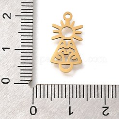 201 Stainless Steel Pendants&nbsp;STAS-R132-08G