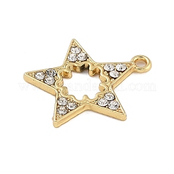 Alloy Rhinestone Pendants&nbsp;PALLOY-P308-12KCG