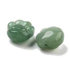 天然石グリーンアベンチュリンビーズ  足跡  14~15x14~15x9~10mm  穴：1.5mm&nbsp;G-H007-02A