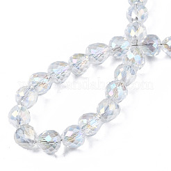 Transparent Glass Beads Strands&nbsp;EGLA-T008-14A-02
