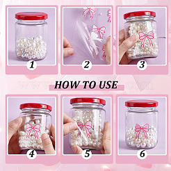 Bowknot PET Plastic Picture Stickers&nbsp;DIY-GA0008-95