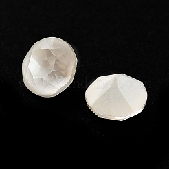 K9ガラスラインストーンカボション  ポイントバック＆バックメッキ  多面カット  ダイヤモンド  クリスタル  8x6mm&nbsp;RGLA-M016-C01-002DE