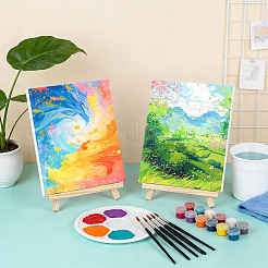 28Pcs Folding Wood Tabletop Easel&nbsp;AJEW-WH0709-313