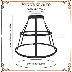 Polyester & Steel 2 Hoops Petticoat&nbsp;DIY-WH20032-152A