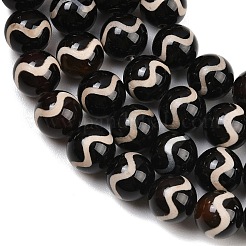 Tibetan Style dZi Beads Strands&nbsp;G-G328-A08-10mm