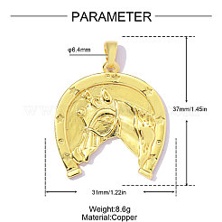 Brass Pendants&nbsp;KK-OY001-35G