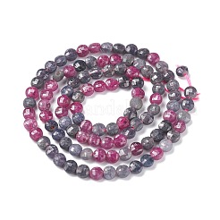 Natural Red Corundum/Ruby and Sapphire Beads Strands&nbsp;G-S362-013