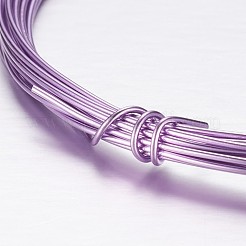 ラウンドアルミクラフトワイヤー  DIYアートとクラフトプロジェクトのために  ライラック  12ゲージ  2mm  5m /ロール（16.4フィート/ロール）&nbsp;AW-D009-2mm-5m-22