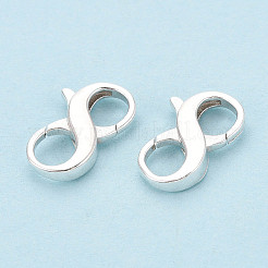 925 Sterling Silver Double Opening Lobster Claw Clasps&nbsp;STER-T008-73S-03
