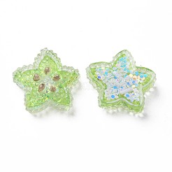 Transparent Epoxy Resin Cabochons&nbsp;CRES-S365-15