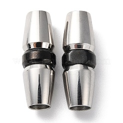 303ステンレススチール製バヨネット留め具  コラム  ガンメタ色＆ステンレス鋼カラー  26x9mm  穴：5mm&nbsp;STAS-C076-01A