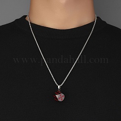 Zinc Alloy with Enamel Dice Pendant Necklaces&nbsp;NJEW-C034-04P-02