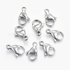 Tarnish Resistant 304 Stainless Steel Lobster Claw Clasps&nbsp;STAS-F182-01P-B