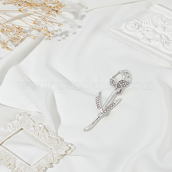 1Pc Alloy Rhinestone Brooches&nbsp;JEWB-LP0002-09