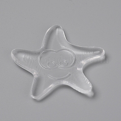 ドアノブウォールシールド透明ソフトシリコンウォールプロテクター  スター  透明  5.2x5x0.45cm&nbsp;AJEW-WH0182-02