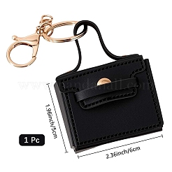 1Pc Portable PU Leather Bag Keychain&nbsp;AJEW-CL0001-06A