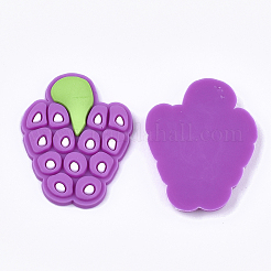 塩ビ樹脂カボション  フルーツ  ミックスカラー  17.5~29x20~30x2~3mm&nbsp;PVC-T004-47