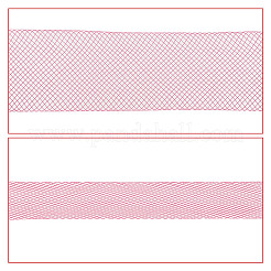 4 Rolls 4 Colors Polyester Gauze Ribbon&nbsp;OCOR-HY0001-14