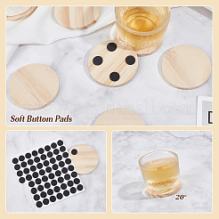 30Pcs Wooden Cup Mats&nbsp;AJEW-CN0002-10