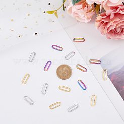 36Pcs 3 Colors 304 Stainless Steel Linking Ring Ion Plating(IP)&nbsp;STAS-DC0014-16