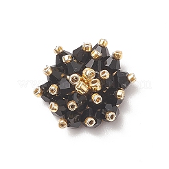 2Pcs 2 Color Glass Beads Cabochons&nbsp;FIND-JF00107