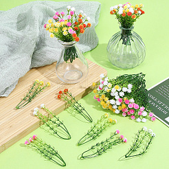 Plastic Artificial Flower&nbsp;AJEW-SP0004-74A