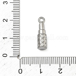 304ステンレスペンダント  口紅のチャーム  ステンレス鋼色  18x5mm  穴：1.6mm&nbsp;STAS-P446-04P
