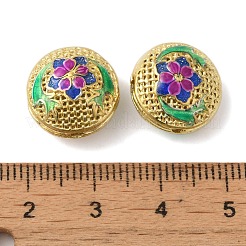 Rack Plating Brass Enamel Beads&nbsp;KK-P276-24A-G02