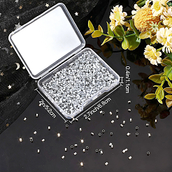 1000Pcs Brass Crimp Beads&nbsp;KK-BBC0029-44