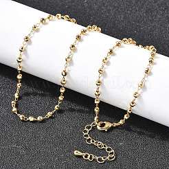 2.5MM Brass Ball Chain Necklaces for Women&nbsp;NJEW-F353-02G