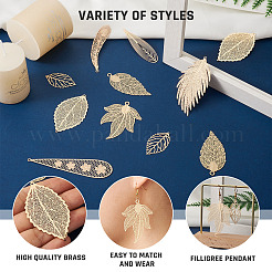 36Pcs 9 Style Brass Links/Connectors&nbsp;KKC-KS0001-01