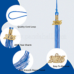 Polyester Graduation Tassel Pendant Decorations&nbsp;AJEW-WH20020-078B
