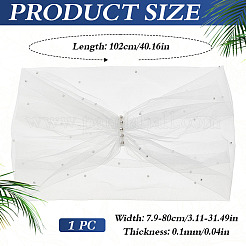 Polyester One-shoulder Shawl for Bride&nbsp;AJEW-WH0596-365A
