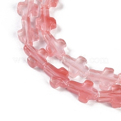 Cherry Quartz Glass Beads Strands&nbsp;G-I369-A14-01