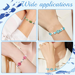 160Pcs 8 Styles Dyed Synthetic Turquoise Beads&nbsp;G-SC0003-47